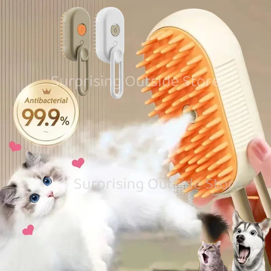 Pet Spray Massage Brush 3 in 1