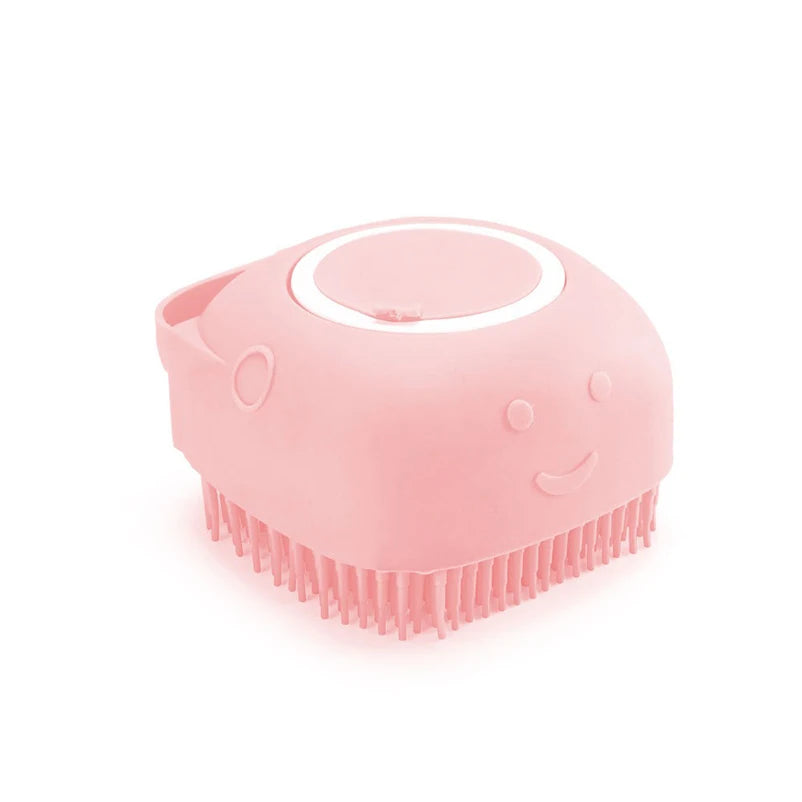 Cat and dog silicone bath brush