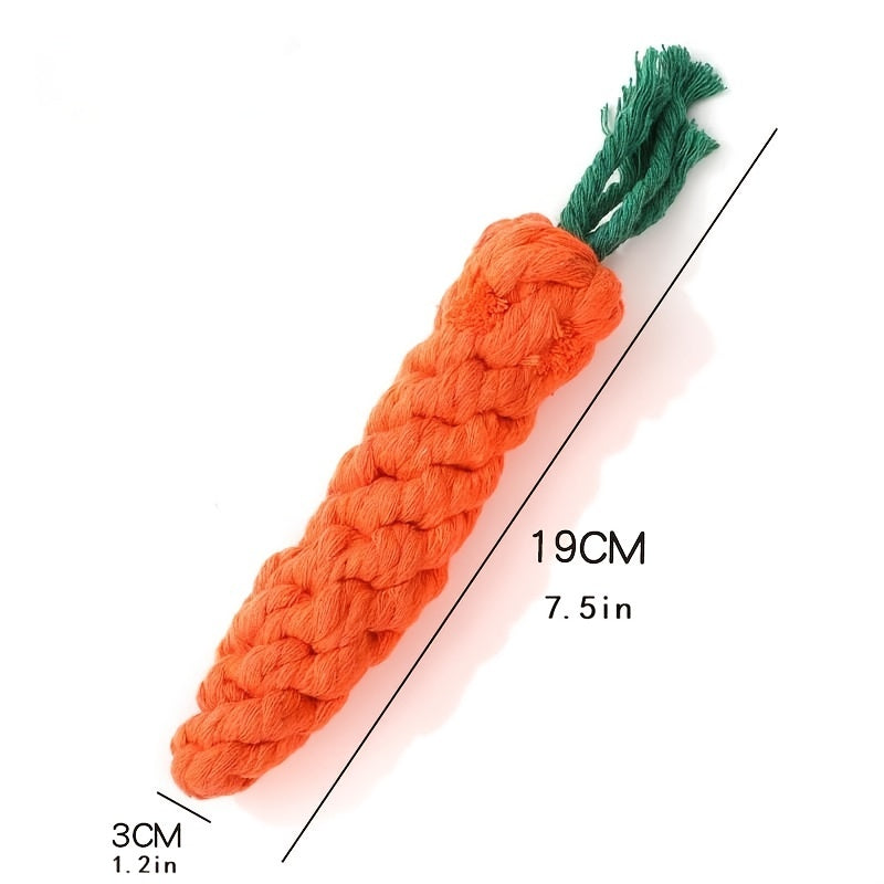 Carrot-Shaped Dog Chew Toys