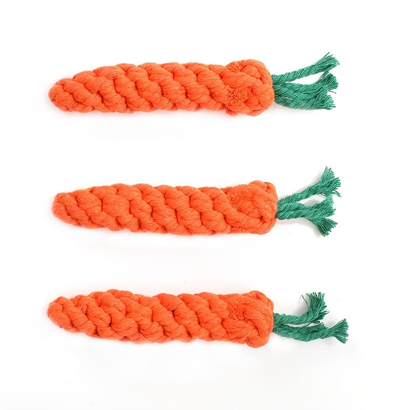 Carrot-Shaped Dog Chew Toys